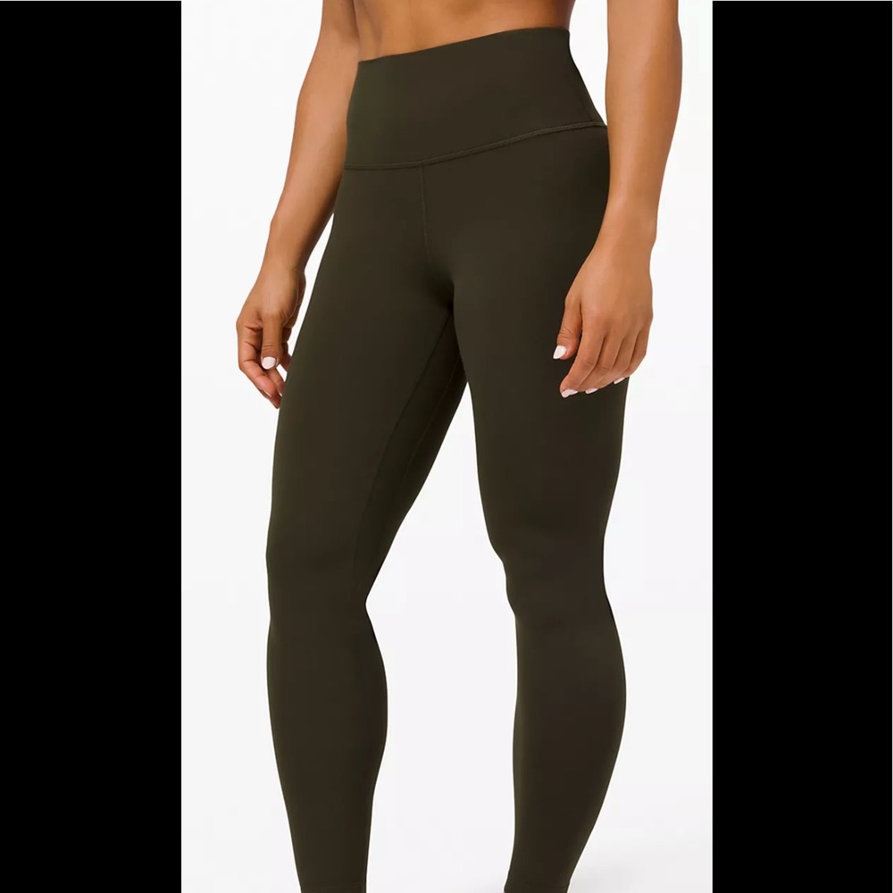 Lululemon dark olive align 28 size 8